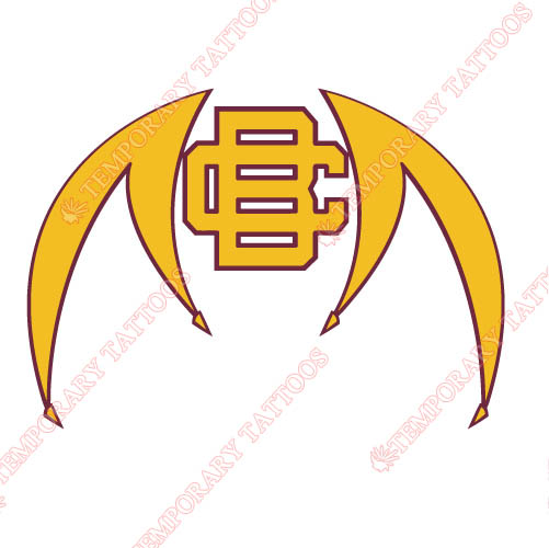 Bethune Cookman Wildcats 2010 Pres Alternate Logo 2 Customize Temporary Tattoos Stickers N4000